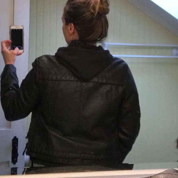 American eagle outfitters vegan leather jacket L - Picture 4 of 7